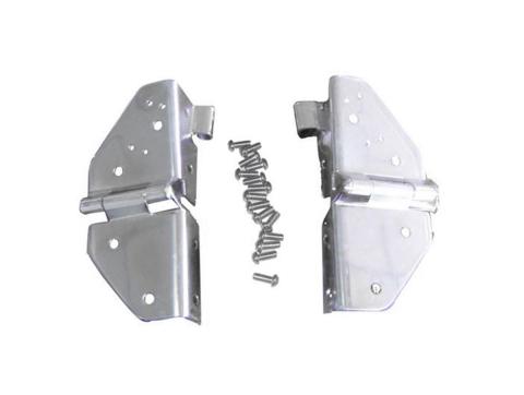 Windshield Hinge Kit Stainless Steel 76-95 Jeep CJ/Wrangler YJ Rugged Ridge
