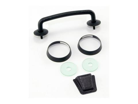 Windshield Tie Down Kit Textured Black 07-12 Jeep Wrangler JK Rugged Ridge