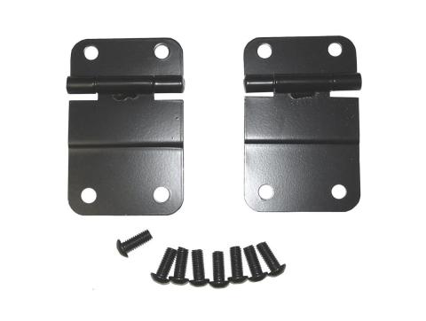 Tailgate Hinge Kit Lower Black 76-86 Jeep CJ Rugged Ridge