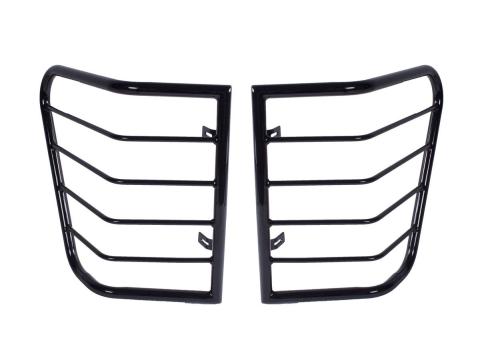 Euro Guard Kit Tail Light Black 05-08 Jeep Grand Cherokee Wk Rugged Ridge