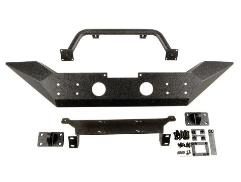 Spartan Bumper Front High Clearance Ends Overrider 07-18 JK Rugged Ridge