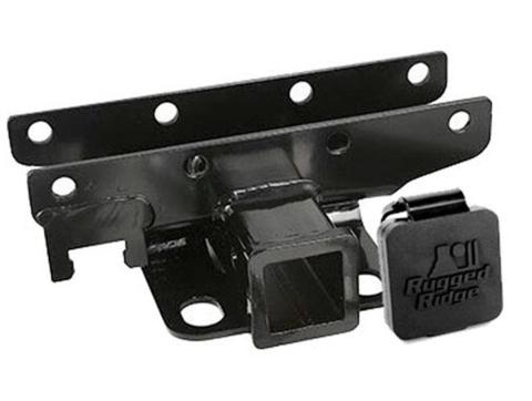 Trailer Hitch Kit Rugged Ridge Logo 07-18 Jeep Wrangler JK Rugged Ridge