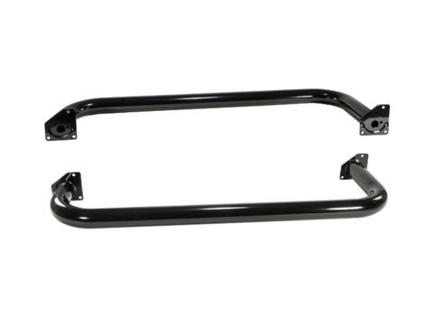 Tube Side Step Kit Round 3 Inch Gloss Black 97-06 Jeep Wrangler TJ Rugged Ridge