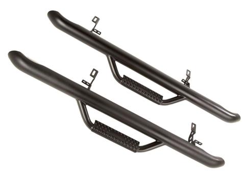 Spartan Nerf Bar Kit Textured Black 12-18 Jeep Wrangler JK 2 Door Rugged Ridge