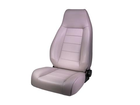 Seat High-Back Front Reclinable Gray 76-02 Jeep CJ/Wrangler YJ/TJ Rugged Ridge