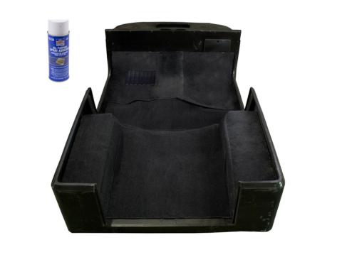 Deluxe Carpet Kit with Adhesive Black 76-95 Jeep CJ/Wrangler YJ Rugged Ridge