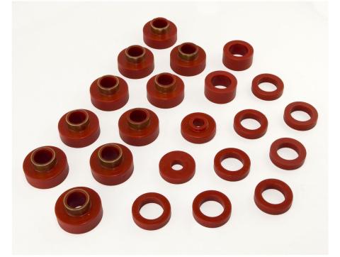 Body Mount Kit Red 22 Pieces 1980-1986 CJ7 by Rugged Ridge