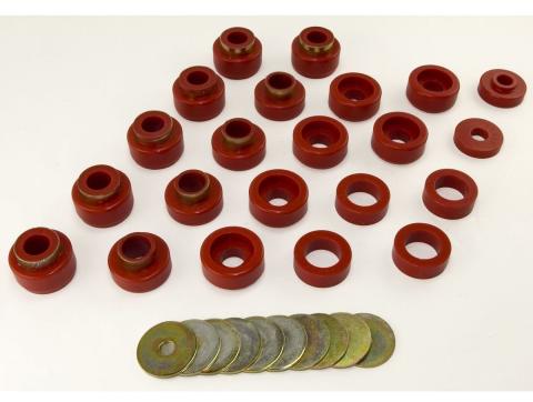 Body Mount Kit Red 22 Pieces 1987-1995 YJ by Rugged Ridge