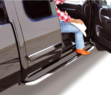 4000 Series SideSteps With Mountins Bracket Kit Polished Stainless Steel 2018-2026 Jeep Wrangler Go Rhino