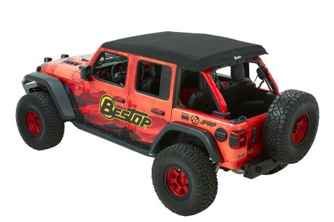 Trektop Ultra Jeep '18-26 Wrangler JL 4-Door Premium Black Twill Bestop