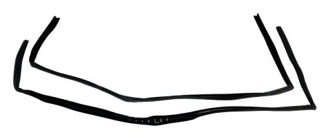 Door Glass Seal Kit for 1997-2006 Jeep TJ Wrangler w/ Full Steel Doors Crown Automotive