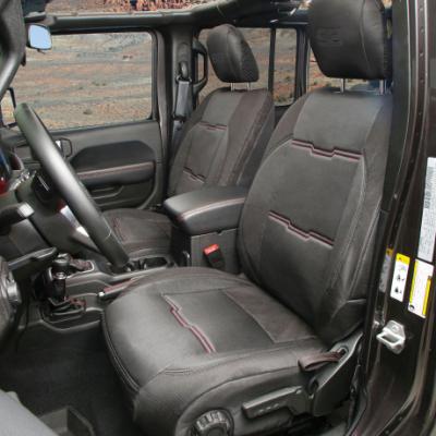 Gen2 Neoprene Front and Rear Seat Cover Kit Black/Black 2020-2023 Jeep Gladiator Smittybilt