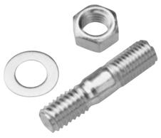 Engine Carburetor Studs with Lock Washers and Nuts 1-3/8 Inch Length 4 Pieces Proform