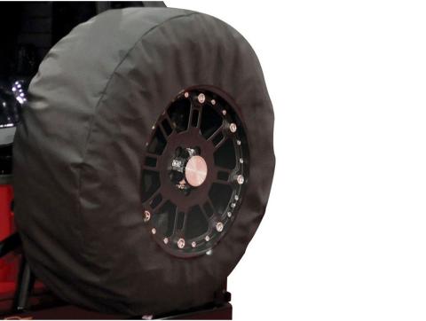 Universal Large Vinyl Spare Tire Cover, 30-32 Inch Tire, Black Rampage