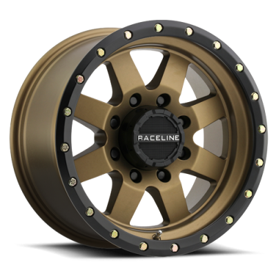 Aluminum Wheels 18x9 Defender 935BZ Bronze Multi Spoke 18 Offset 6 on 139.7 Bolt Pattern 107.95 Bore Raceline