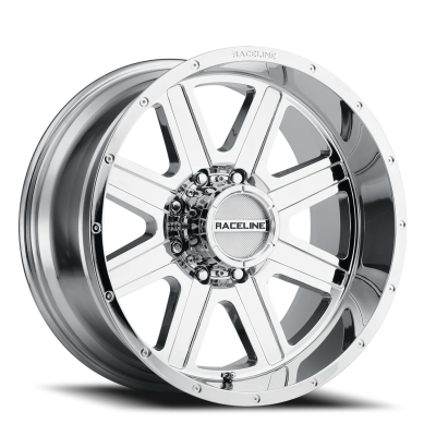 Aluminum Wheels 20x10 Hostage 940C Chrome -19 Offset 8 on 165.1 Bolt Pattern 125.2 Bore Raceline