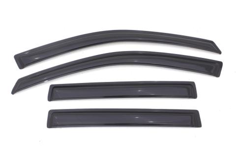 Ventvisor Deflector for 2011-2017 Jeep Compass/Compass Latitude/Compass North Smoke Outside Mount 4 Piece AVS