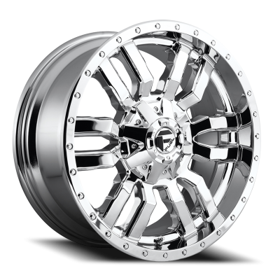Aluminum Wheels 20X9 Sledge D631 8 On 180 Chrome Plated 124.2 Bore 20 Offset Fuel Off Road Wheels