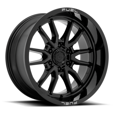 Aluminum Wheels 18X9 Clash 6 D760 6 On 135 Gloss Black 87.1 Bore -12 Offset Multi Spoke Fuel Off Road Wheels