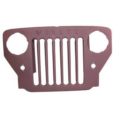 Grille Willys Marked Black Powder Coat 1953-1964 CJ3B OMIX