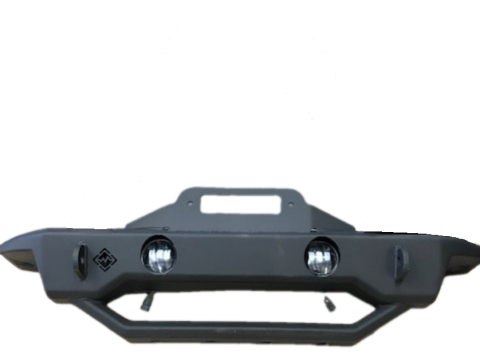 07-18 Jeep Wrangler JK 2/4 Door NBO Front Mid Bumper with Fog Lights and Lower Light Enclosure Minor Cutting Required Excessive Industries