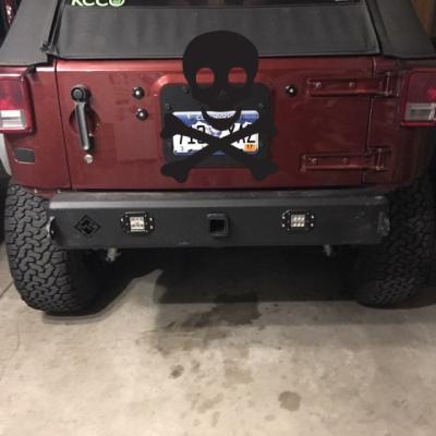 07-18 Jeep Wrangler JK 2/4 Door NBO Series Stubby Rear Bumper Minor Cutting Required Excessive Industries