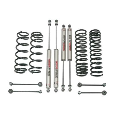 18+ Jeep JL Wrangler 4 Inch 4DR/4.5 Inch 2DR Lift w/ Coil Springs, Monotube Shocks, and Extended Sway Bar Links Freedom Off Road