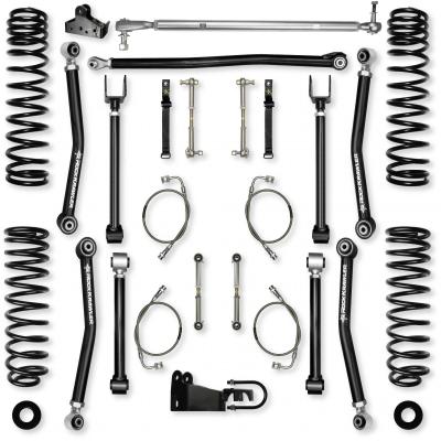 4.5 Inch Adventure X Mid-Arm Suspension System for Jeep Wrangler JKU With No Shocks Rock Krawler