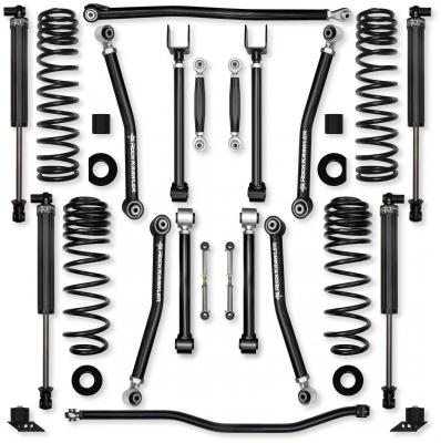2.5 Inch Adventure X No Limits Mid-Arm Suspension System for Jeep Wrangler JLU 392 Models With IFP Shocks Rock Krawler
