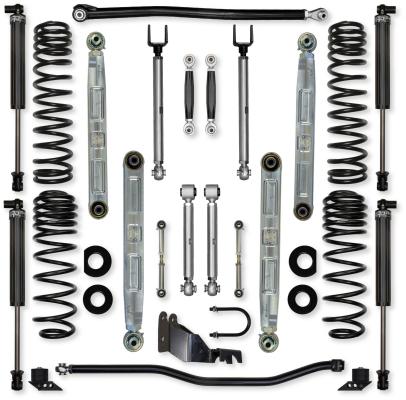 2.5 Inch X-Factor Pro Elite No Limits Mid-Arm Suspension System for Jeep Wrangler JLU Gas Models With IFP Shocks Rock Krawler