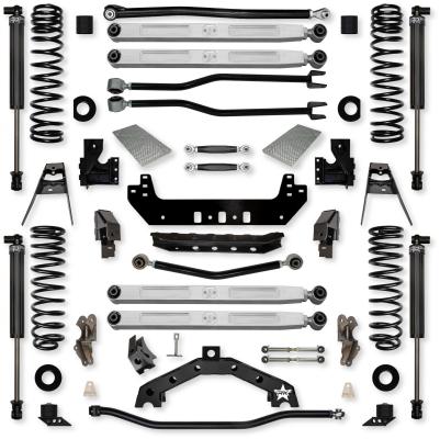 3.5 Inch Adventure X2 Pro Elite No Limits Long-Arm Suspension System for Jeep Wrangler JLU Gas Models With IFP Shocks Rock Krawler