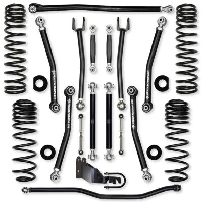 3.5 Inch X-Factor No Limits Mid-Arm Suspension System for Jeep Wrangler JL Gas Models With No Shocks Rock Krawler