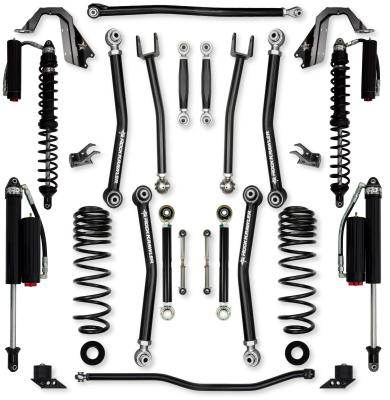 3.5 Inch X-Factor Coilover No Limits Mid-Arm Suspension System for Jeep Wrangler JLU 392 Models Comp System Stage 2 Rock Krawler
