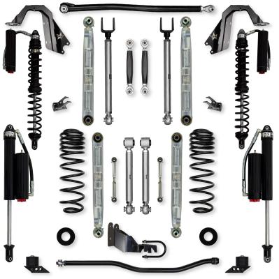 3.5 Inch X-Factor Pro Elite Coilover No Limits Mid-Arm Suspension System for Jeep Wrangler JLU Gas Models Comp System Stage 2 Rock Krawler