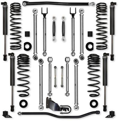 3.5 Inch X-Factor PRO No Limits Mid-Arm Suspension System for Jeep Wrangler JLU Gas Models With IFP Shocks Rock Krawler