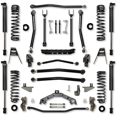 3.5 Inch T-Rex w/ 6 Inch Rear Stretch Hybrid System For Jeep Wrangler JL With IFP Shocks Rock Krawler