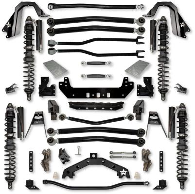 4.5 Inch Adventure X2 Coilover No Limits Long-Arm Suspension System for Jeep Wrangler JLU Gas Models Trail Runner System Stage 1 Rock Krawler