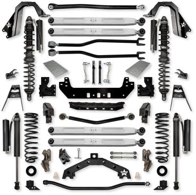 4.5 Inch Adventure X2 Pro Elite Coilover Long-Arm Suspension System for Jeep Wrangler JLU Gas Models Comp Stage 1 Rock Krawler