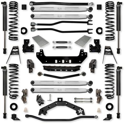 4.5 Inch Adventure X2 Pro Elite No Limits Long-Arm Suspension System for Jeep Wrangler JL Gas Models With IFP Shocks Rock Krawler
