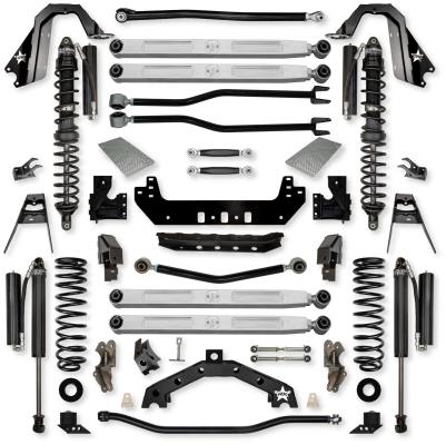 4.5 Inch Adventure X2 Pro Elite Coilover No Limits Long-Arm Suspension System for Jeep Wrangler JLU Gas Models Comp Stage 1 Rock Krawler
