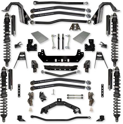 4.5 Inch X-Factor X2 Coilover Long-Arm Suspension System for Jeep Wrangler JLU Diesel Models Trail Runner System Stage 1 Rock Krawler