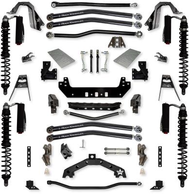 4.5 Inch X-Factor X2 Coilover Long-Arm Suspension System for Jeep Wrangler JLU Diesel Models Trail Runner System Stage 2 Rock Krawler