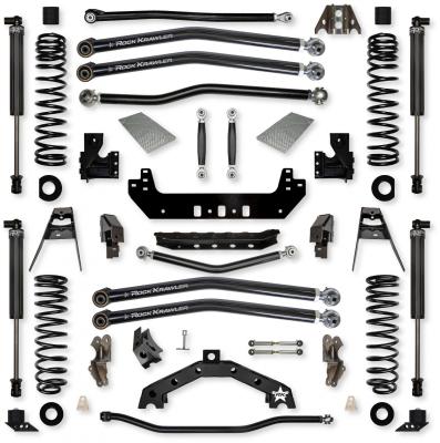 4.5 Inch X-Factor X2 No Limits Long-Arm Suspension System for Jeep Wrangler JLU Diesel Models With IFP Shocks Rock Krawler