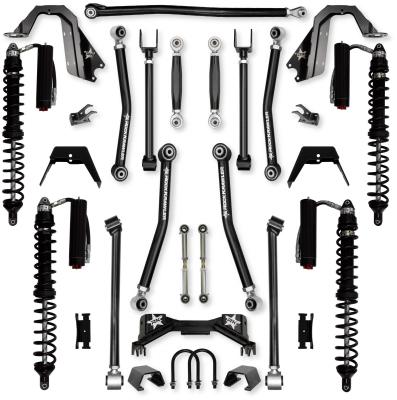 3.0 Inch Adventure X Pro Coilover No Limits Mid-Arm Suspension System for Jeep Gladiator JT Gas Models Trail Runner System Stage 2 Rock Krawler