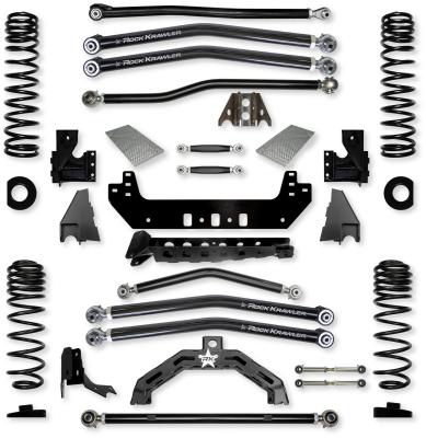 3.0 Inch X-Factor X2 No Limits Long-Arm Suspension System for Jeep Gladiator JT Rubicon Gas Models With No Shocks Rock Krawler