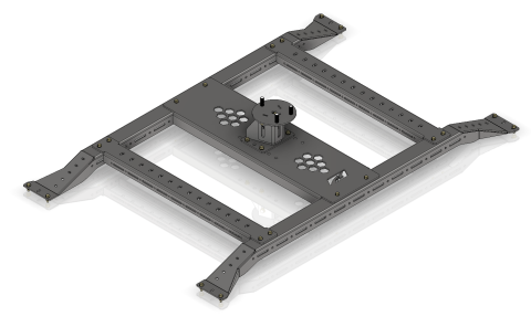 Motobed 8-Lug Tire Carrier Rack for Jeep JT Gladiator Replacement Bed Motobilt