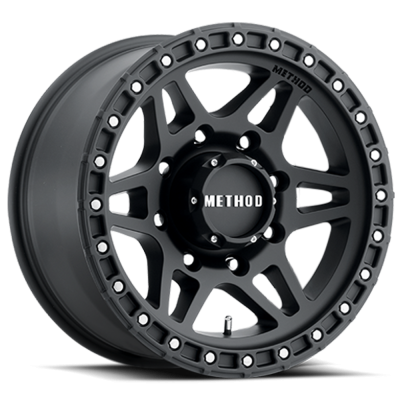 Aluminum Wheels 17x8.5 MR312 Bolt Pattern 8 On 165.1 Offset 0 Lip Size 0.98 Matte Black MB Method