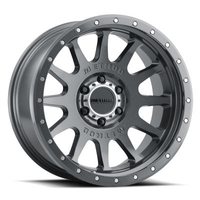 Aluminum Wheels 20x10 NV MR605 Bolt Pattern 8 On 180 Offset -24 Lip Size 2.83 Gloss Titanium GY Method