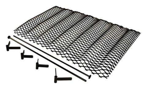 Grille Insert 1997-2006 TJ Wrangler 1 Piece Gloss Black Powder Coat Formed Steel Mounts Behind The OE Grille RT Off Road