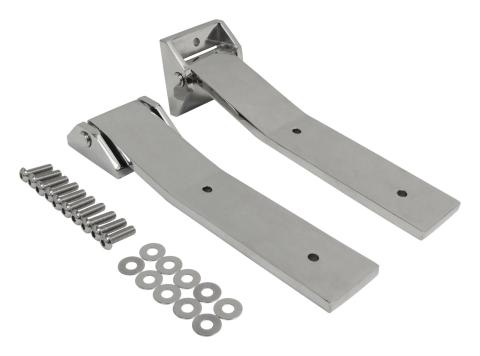 Stainless Tailgate Hinge Set, Upper & Lower for Jeep 2007-2018 JK Wrangler RT Off Road
